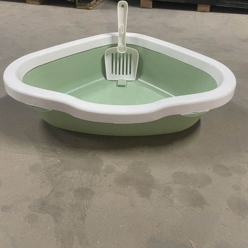 Cat Litter Box With Shovel-no mess-semi enclosed