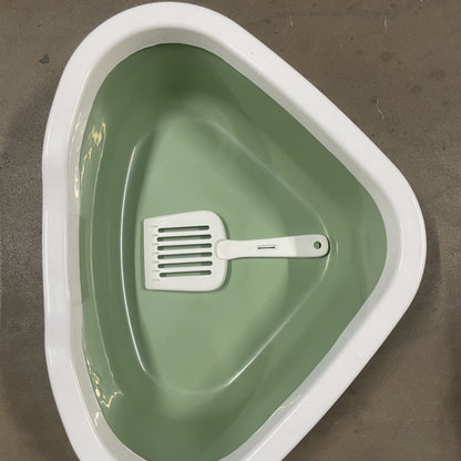 Cat Litter Box With Shovel-no mess-semi enclosed