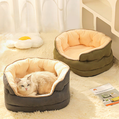 Pet Dog Sofa Bed- Cat And Dog Mattress Pet Kennel- Thickened Washable Plush Pet Supplies