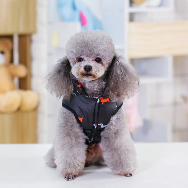 Pet Dog Down Jacket Vest Dog Clothes Autumn Winter Cotton Padded Coat For Dogs Clothes Puppy Thickened Stand Collar Down Jackets