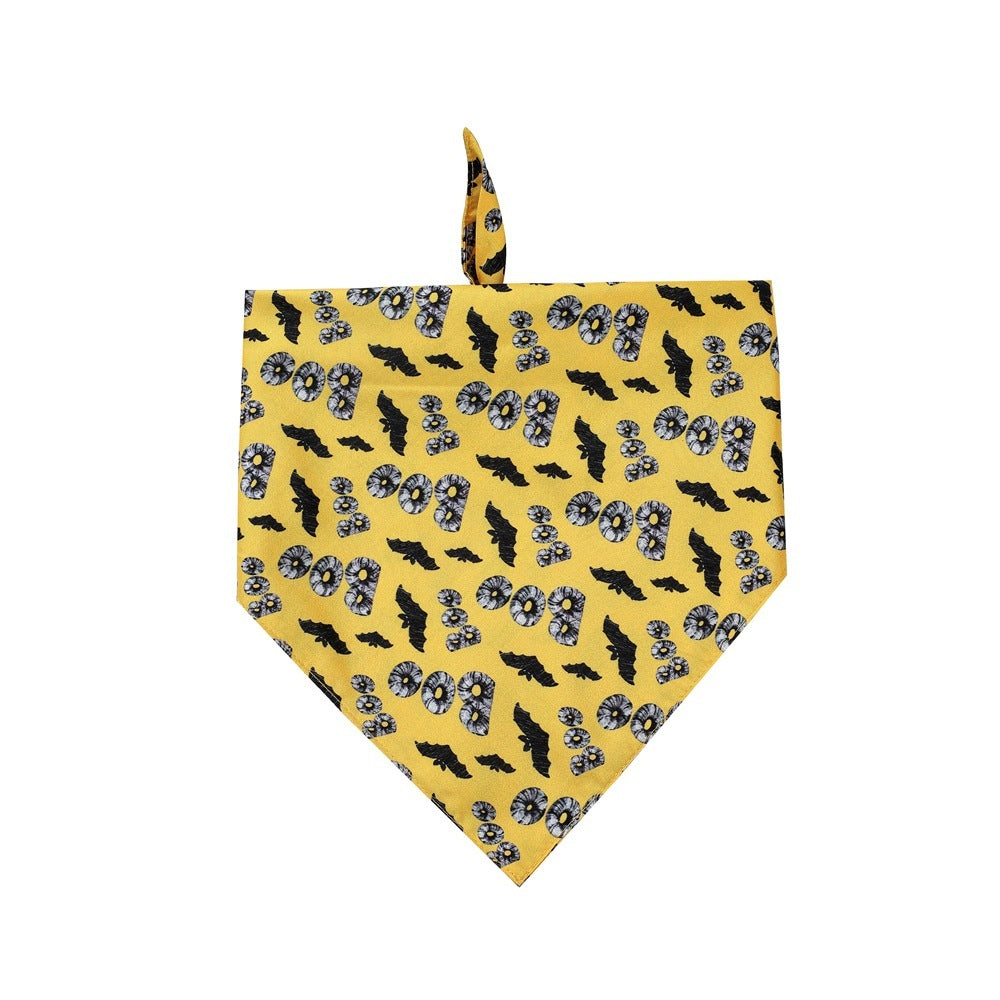 Halloween Style  Decorative Triangle Bib for Dogs and Cats -Spooky Design for Halloween- Celebrations Great Pet Accessories