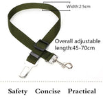 Dog Seat Belt Harness -Leash Dog Collar- Adjustable Seatbelt Leash For Small Medium Dog -Traveling Accessories