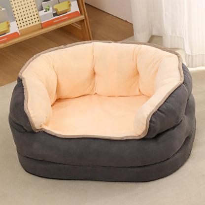 Pet Dog Sofa Bed- Cat And Dog Mattress Pet Kennel- Thickened Washable Plush Pet Supplies