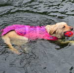 Adjustable Dog Life Preserver with Rescue Handle for Small,  Medium , Large Dogs. High Visibility.