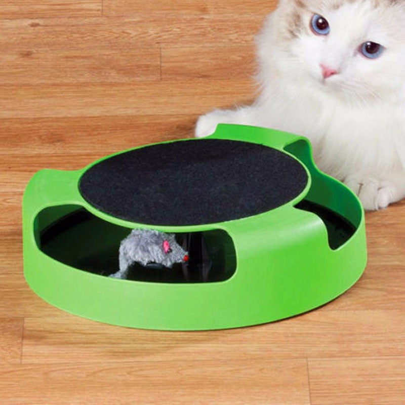 Brinquedo interativo para gatos automáticos para animais de estimação. Funciona sem baterias.