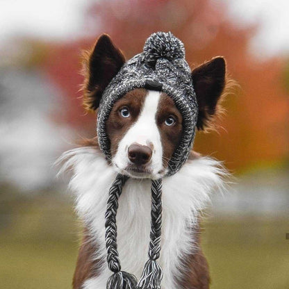 Winter Fashion Dog Hat- Windproof Fluffy Knitted Polar Pom Hat