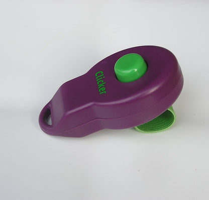 Ring Clicker -Pet Dog Training Clicker -Puppy Clicker with Elastic Finger Strap.