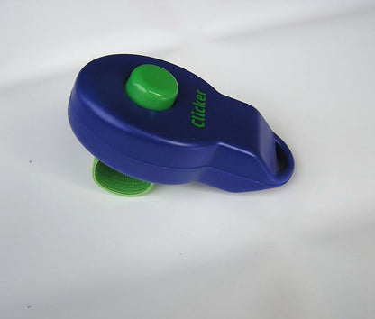 Ring Clicker -Pet Dog Training Clicker -Puppy Clicker with Elastic Finger Strap.