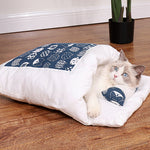 Cat Sleeping Bag - Semi Closed Cat Mattress - washable bed