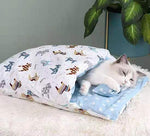 Saco de dormir para gatos - Colchão para gatos semifechado - cama lavável