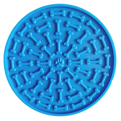 Pet Supplies Suction Cup Licking Mat -Pet Table Mat Silicone Slow Food Mat- Slow Food Mat Dog Licking Plate Mat Dog Licking