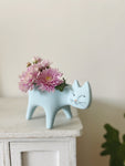 Handmade Ceramic Cat Succulent Flower Pot