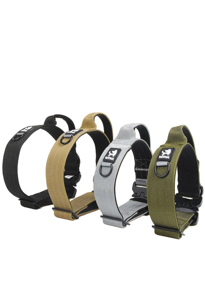Duomm-Pet Collar Adjustable Medium Large Dog Training Tactical Collar