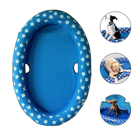 Dog Swimming Pool Inflatable floating Bed -Spring Summer Swimming Ring.