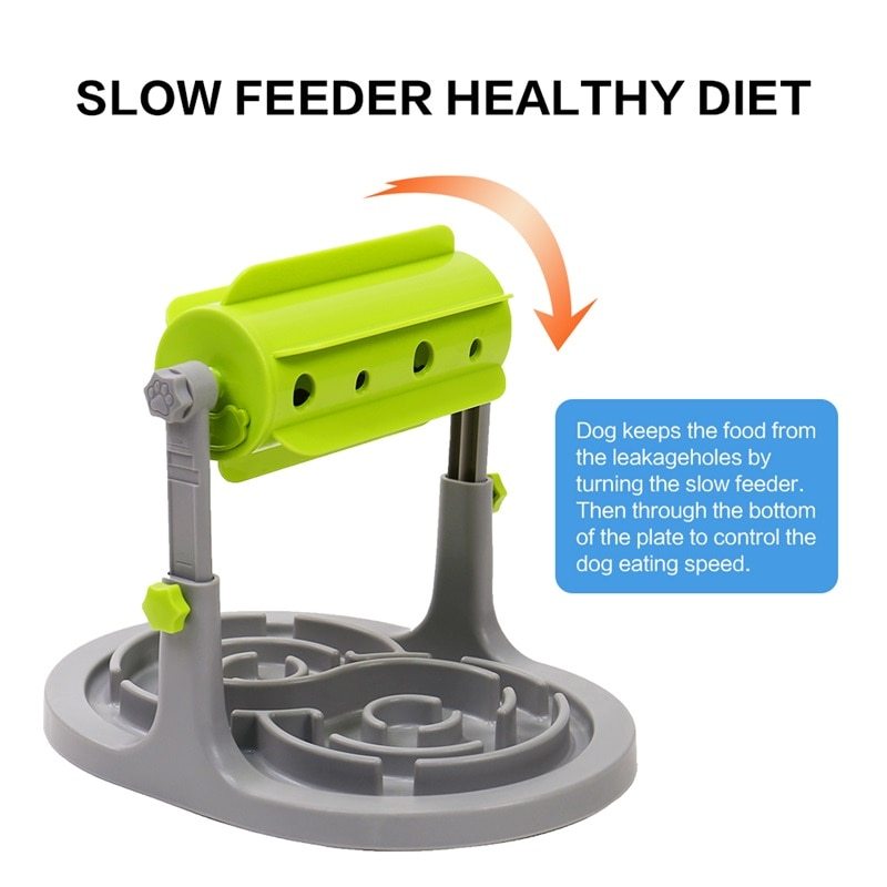 Slow Feeders- Healthy Diet Interactive Dog-Toys IQ Training -Toy Pet Food Feeder.