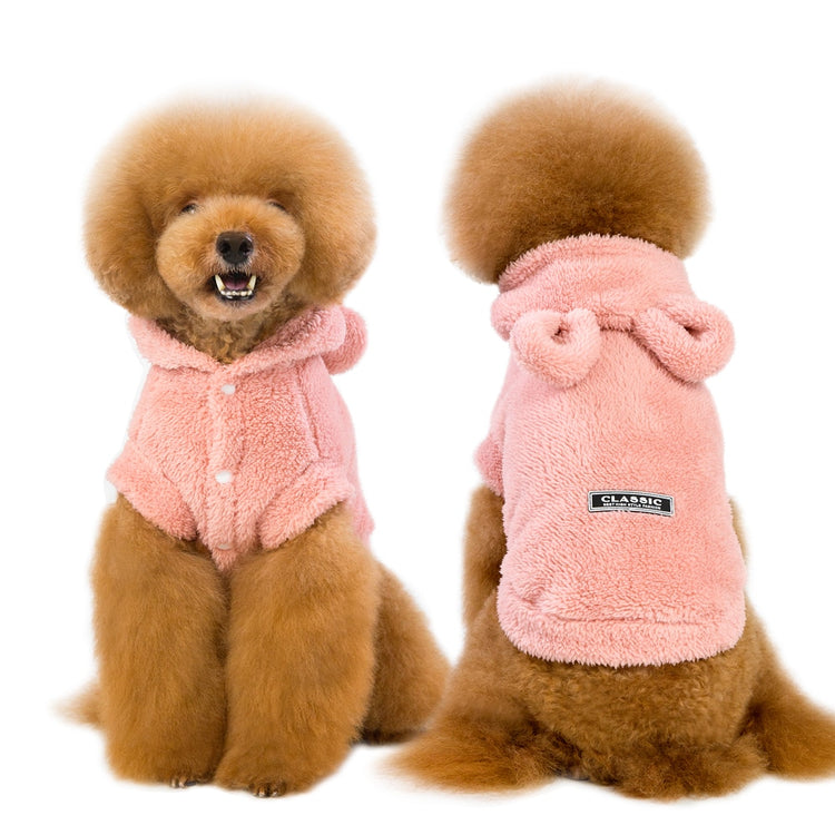 Warm Cat Clothes- Winter Pet Puppy Kitten Coat - For Small Medium Dogs Cats Chihuahua/ Yorkshire Clothing Costume Pink S-2XL