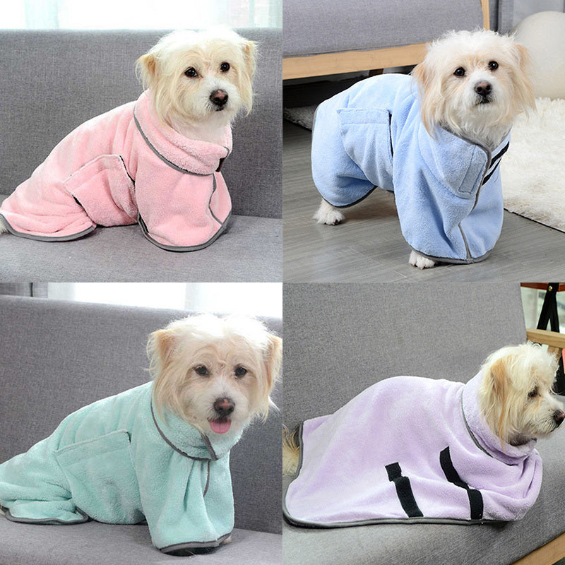 Quick-drying Pet Absorbent Towel Bathrobe - Microfiber Absorbent Pet Drying Towel