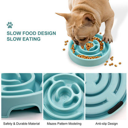 Slow Feeder Dog Bowls- Silicone Dog Puzzle Feeder Bowl