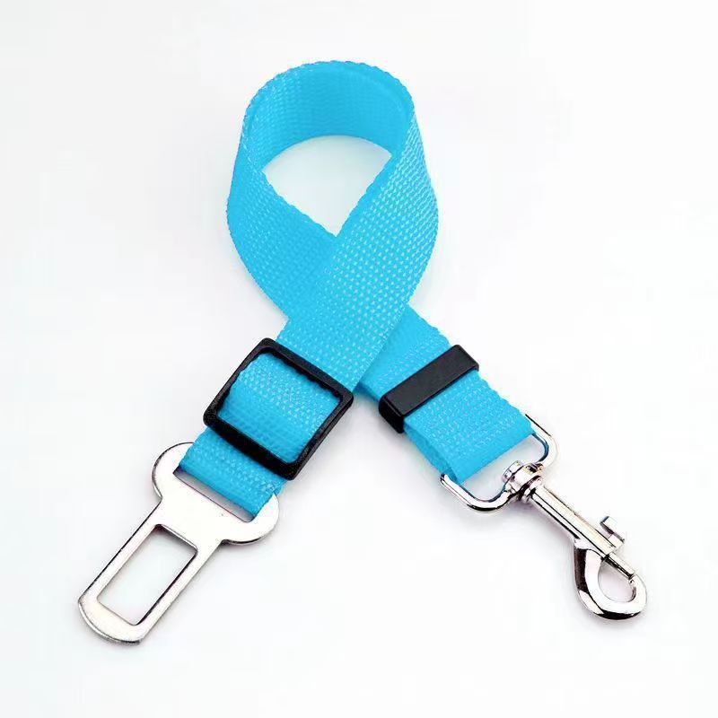 Dog Seat Belt Harness -Leash Dog Collar- Adjustable Seatbelt Leash For Small Medium Dog -Traveling Accessories