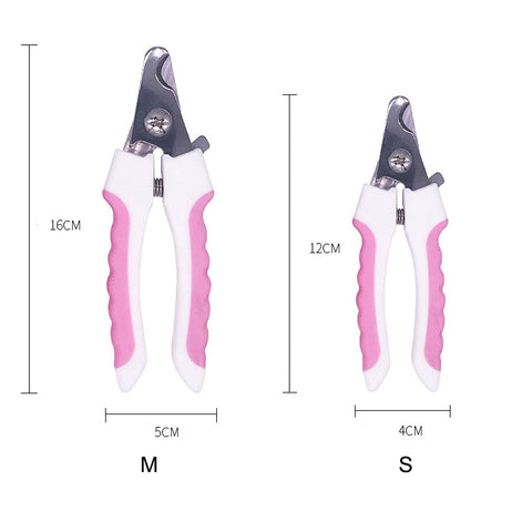 Cortador de unhas para animais de estimação - Aço de alta qualidade - Adequado para gatos, cães e coelhos - Fácil armazenamento