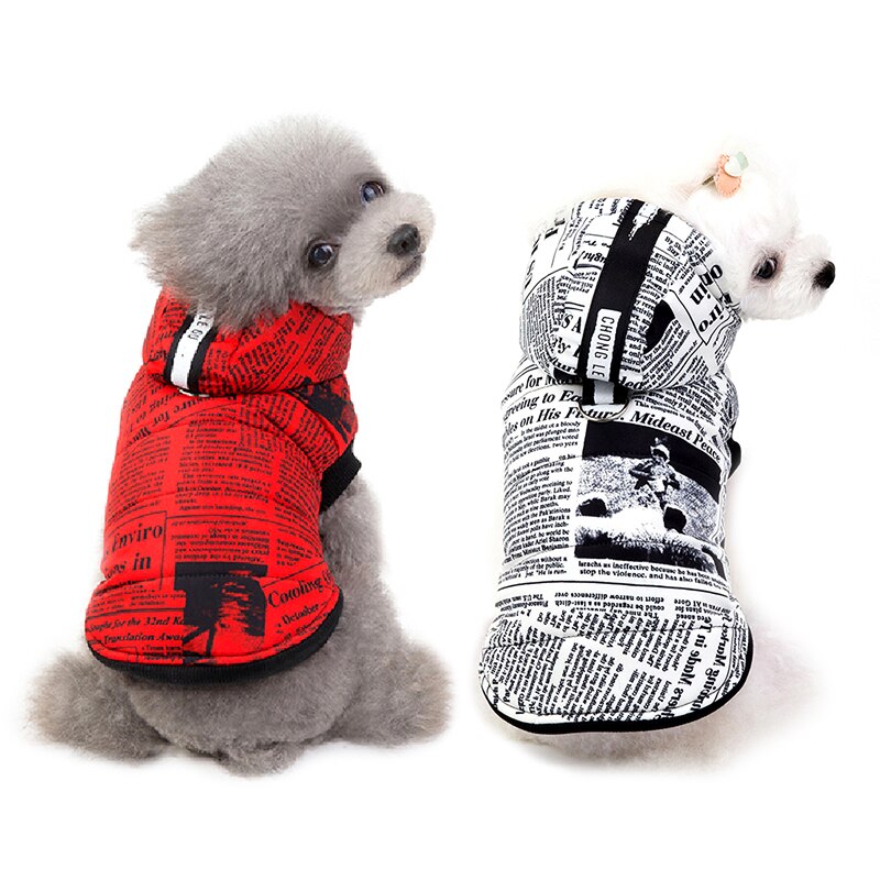 Newspaper cotton pet clothes- Cold Weather- Pet Jacket