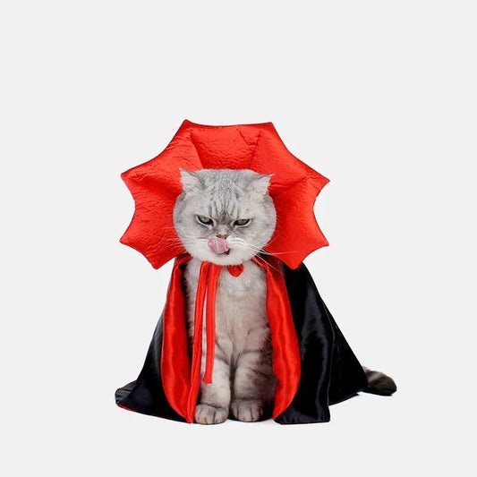 Cute Halloween Pet Costumes - Vampire Cloak For Small Dog Cat Kitten Puppy- Kawaii Pet Clothes Cat Accessories