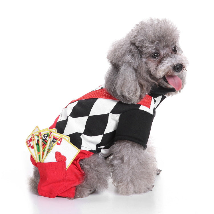 Santa Claus Dog Clothes Halloween Pet Clothes Pumpkin Dresses Wizarding Clothes