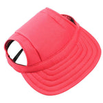 Dog Visor Hats -Dog Baseball Hats- Pet Sun Protection Hats- Outdoor Sports Hats with Ear Holes