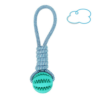 Dog Toys Balls Interactive- Treat Rope -Rubber treatBalls For Small Medium Dogs -Chewing Bite Resistant Pet Tooth Cleaning