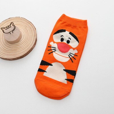 Women Socks -Funny Novelty Comfortable  Full Cotton Short Socks - Cute Character designs