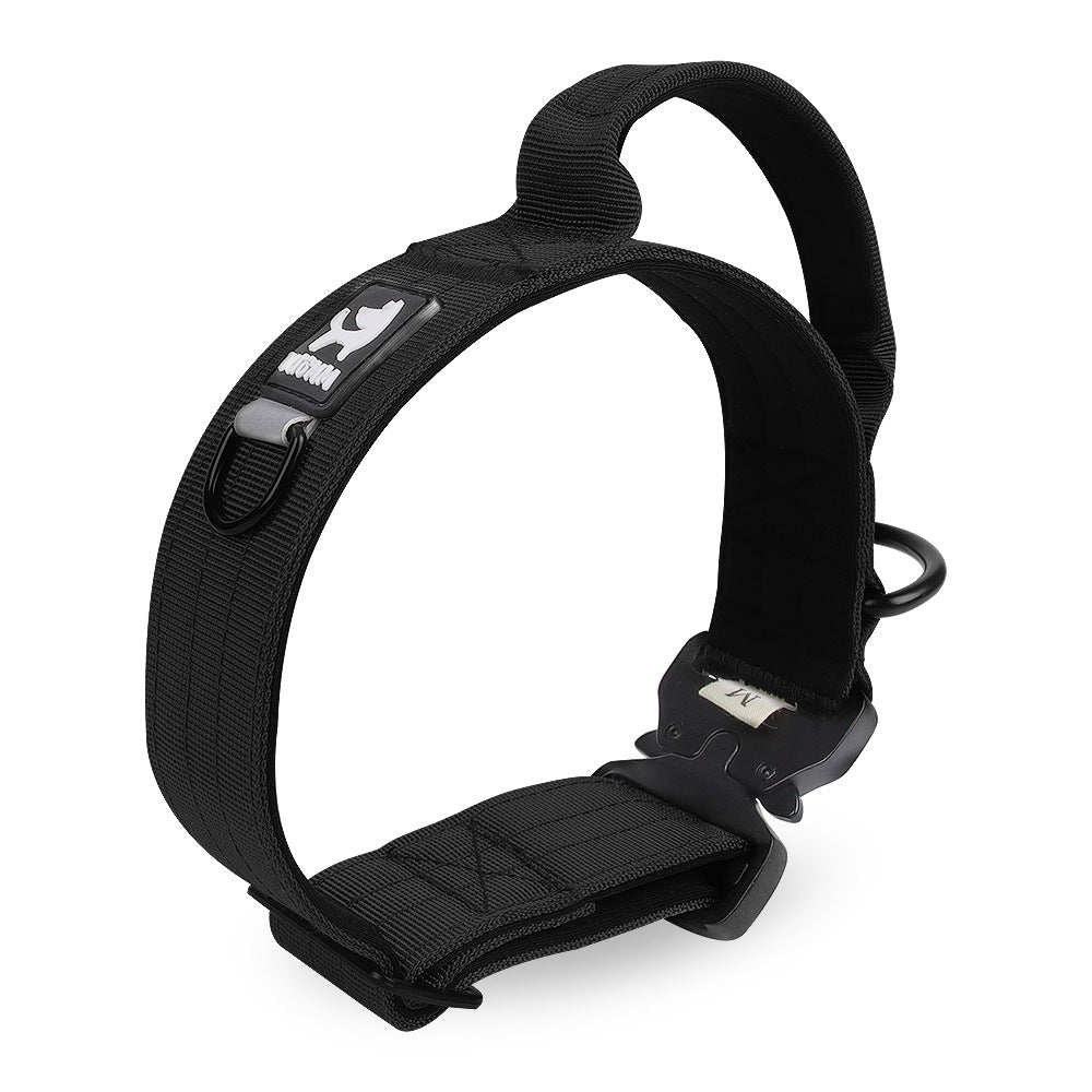 Duomm-Pet Collar Adjustable Medium Large Dog Training Tactical Collar