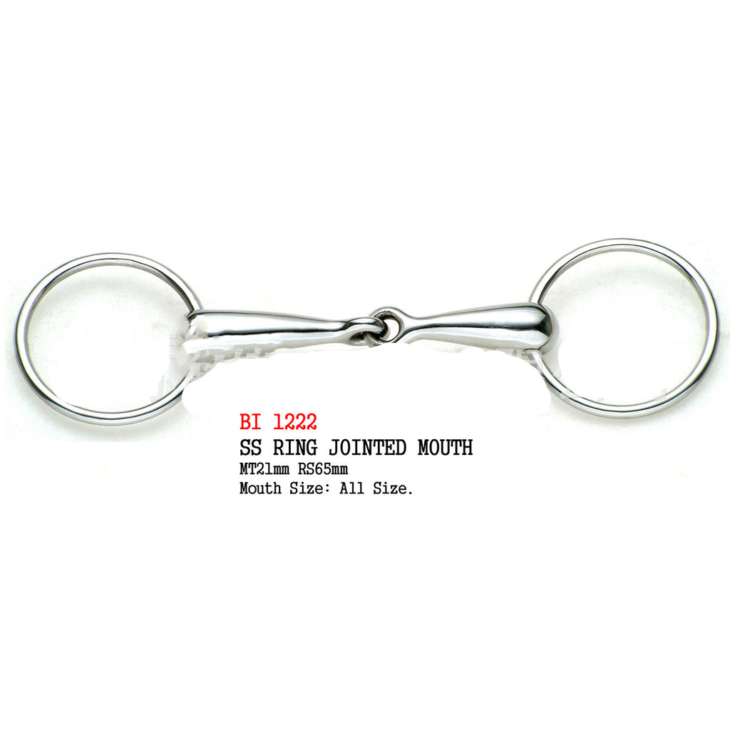 Horse Head Rider Equipment Saddle Horse Bit - Ring jointed snaffle - Stainless steel