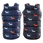 Pet Dog Down Jacket Vest Dog Clothes Autumn Winter Cotton Padded Coat For Dogs Clothes Puppy Thickened Stand Collar Down Jackets