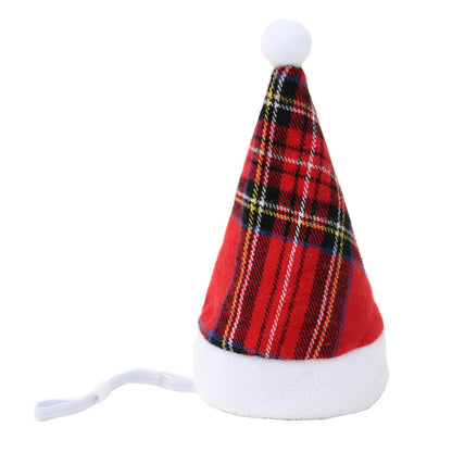 Multicolor Pet Christmas Hat Stripes