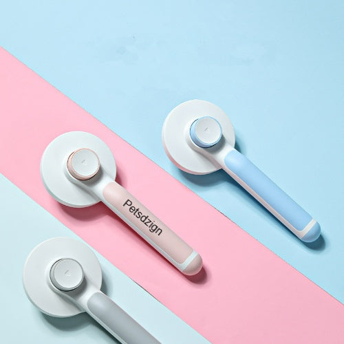 New Round Handle Pet Comb Sticky Bead Massage