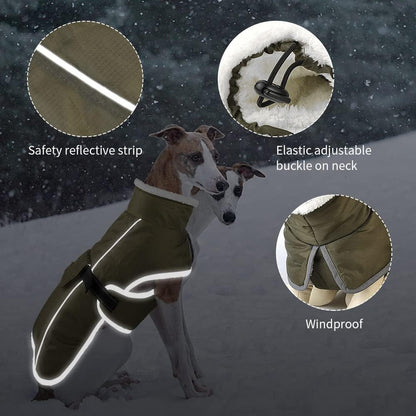 Pet Autumn And Winter Clothes- Thick Warm Waterproof- Cold-proof Cotton Coat- Pet Clothing Dog Clothes