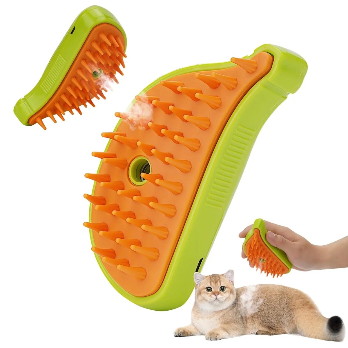 3 In 1 Pet Steam Brush Cat Dog Cleaning Steamy Spray Massage Beauty Comb Hair Removal Grooming Supplies Pets Accessories - PetsDzign