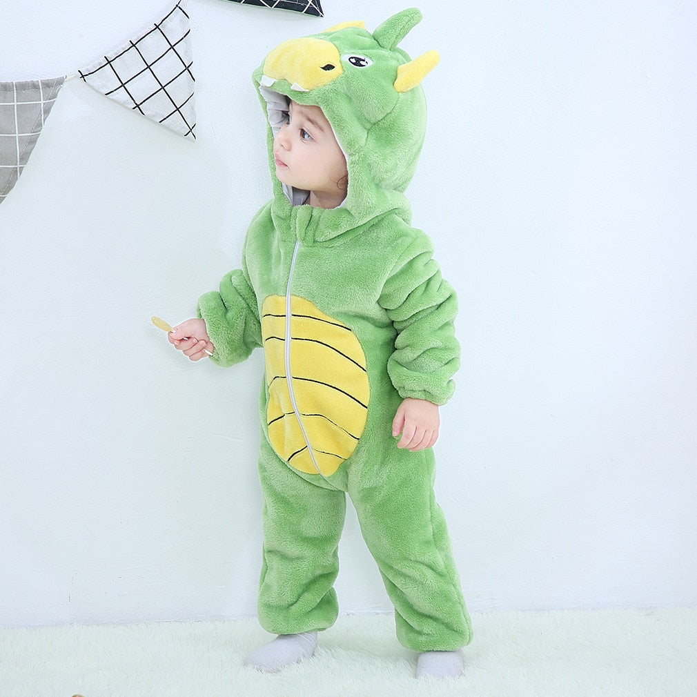 Baby Rompers Winter Kigurumi Lion Costume For Girls Boys Toddler Animal Jumpsuit Infant Clothes Pyjamas Kids Overalls ropa bebes