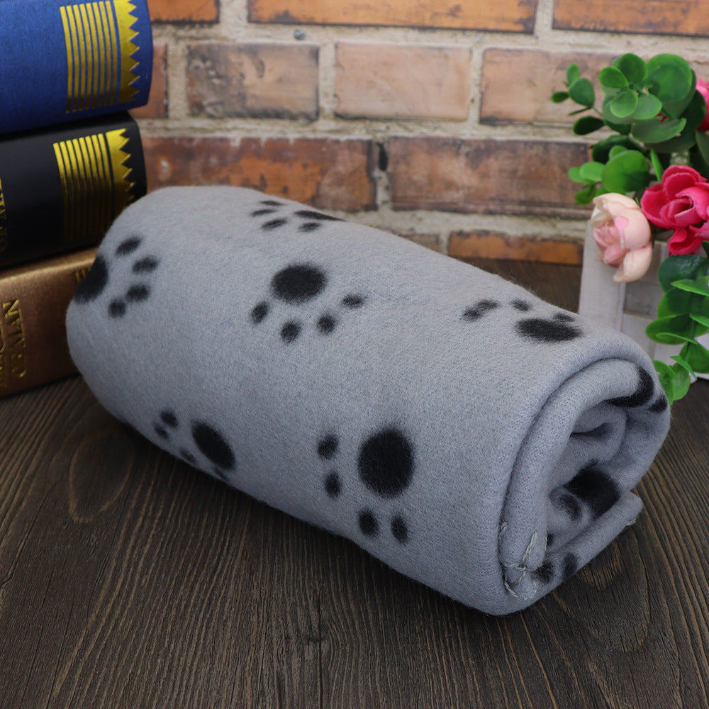 Pet warm Dog Blankets for Small Dogs -Puppy-kitten- Blanket- Cute Paw Print.