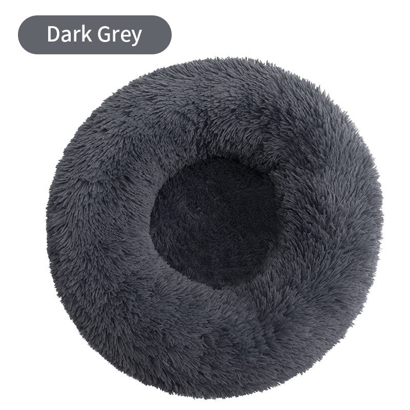 Soft Plush Round Pet - Dog Bed Winter -Cat Pet Mattress -Pet Supplies