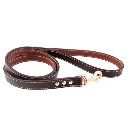 First Layer Faux leather- Pet Hand Holding Leather Dog leash