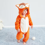 Baby Rompers Winter Kigurumi Lion Costume For Girls Boys Toddler Animal Jumpsuit Infant Clothes Pyjamas Kids Overalls ropa bebes