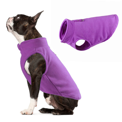 Roupas para animais de estimação - lã sólida espessada - colete para cães - para cães pequenos - roupas de inverno.