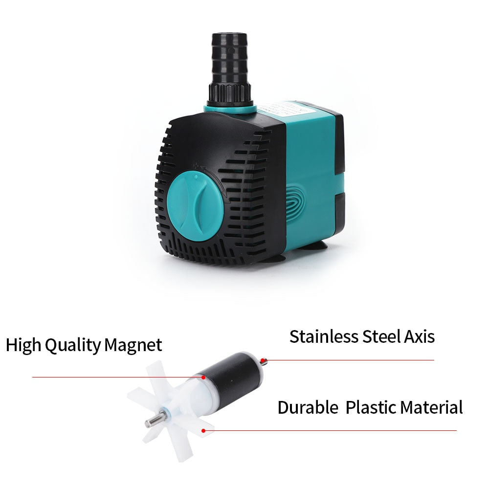 3W 6W 10W 15W 25W Ultra-Quiet Submersible Water Fountain Pump- Filter Fish Pond Aquarium Water Pump Tank Fountain 220V-240V