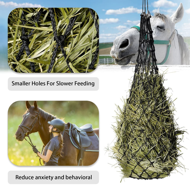 Portable Hay Feeder For Horses With Small Aperture