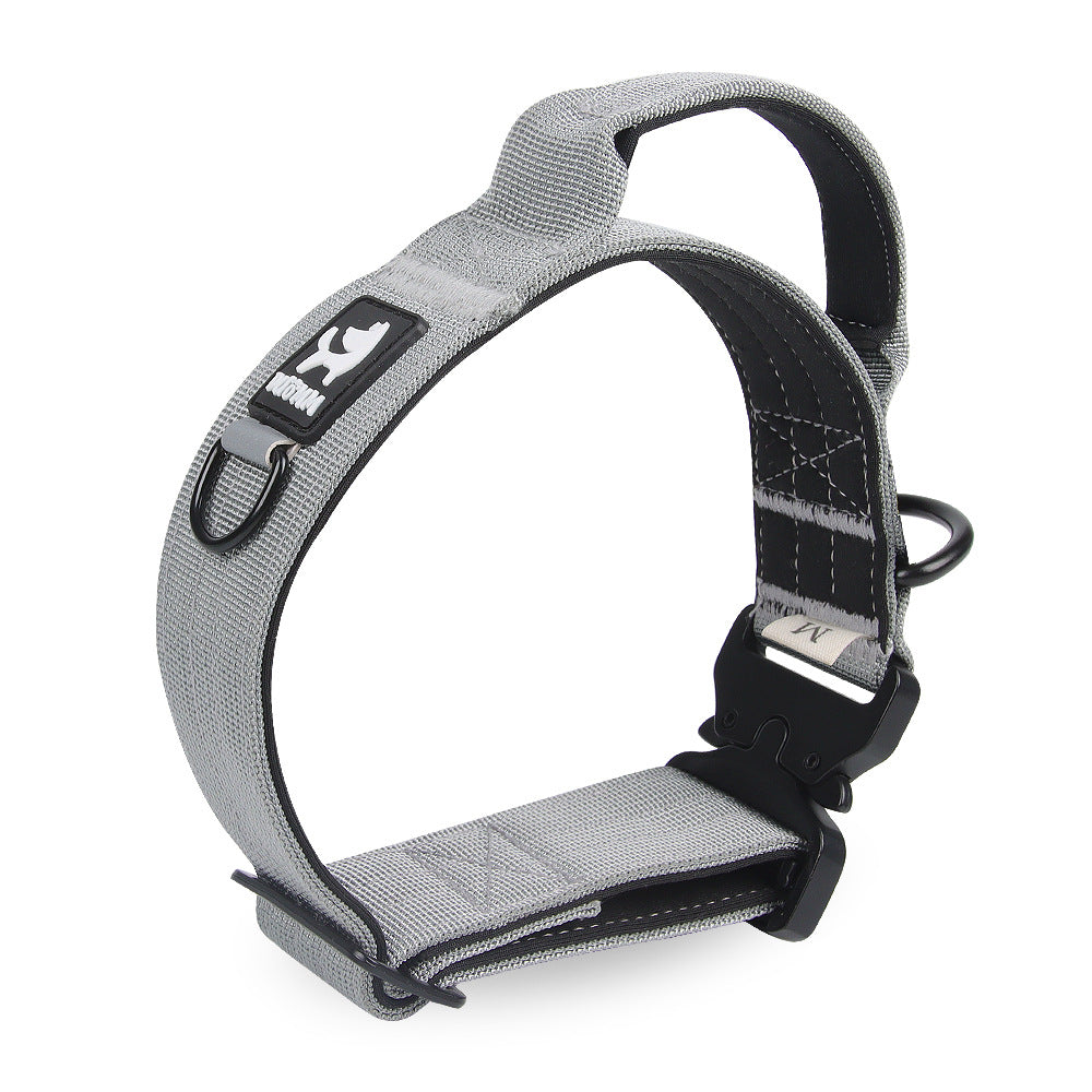 Duomm-Pet Collar Adjustable Medium Large Dog Training Tactical Collar