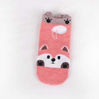 Women Socks -Funny Novelty Comfortable  Full Cotton Short Socks - Cute Character designs