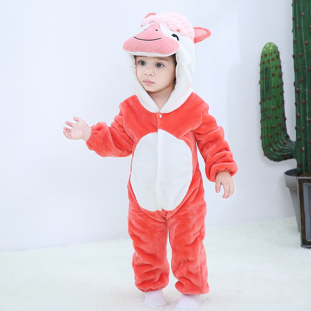 Macacão de bebê inverno kigurumi leão traje para meninas meninos da criança animal macacão infantil roupas pijamas crianças macacão ropa bebes