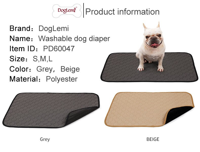 Reusable Dog Diaper- Waterproof Pet Urine Mat - Puppy Training Pads