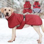 Outono e inverno novas roupas para cães engrossados ​​quentes grandes roupas para cães reflexivos grandes roupas de algodão para cães roupas para animais de estimação 